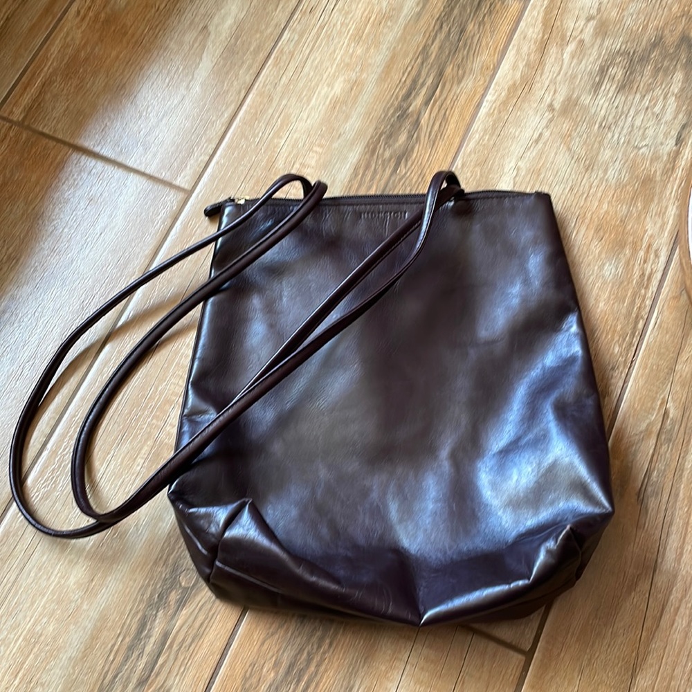 HIDESIGN brown leather satchel
